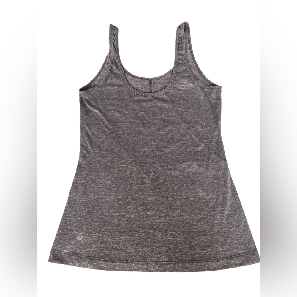 Lululemon Heather Grey Scoop Neck Athletic Yoga Tank Size 2